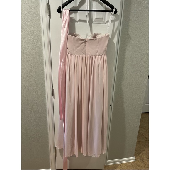 Azazie Fiona Bridesmaids Dress Blushing Pink - Picture 2 of 4